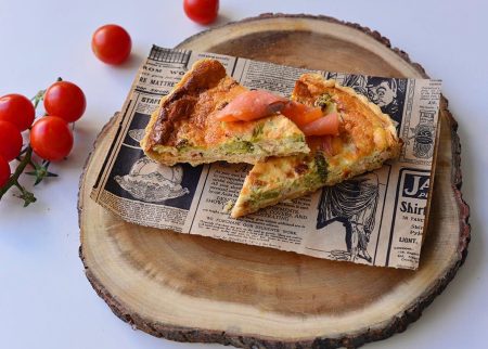 Quiche Lorraine-Losos, brokoli, sir i neutralna pavlaka